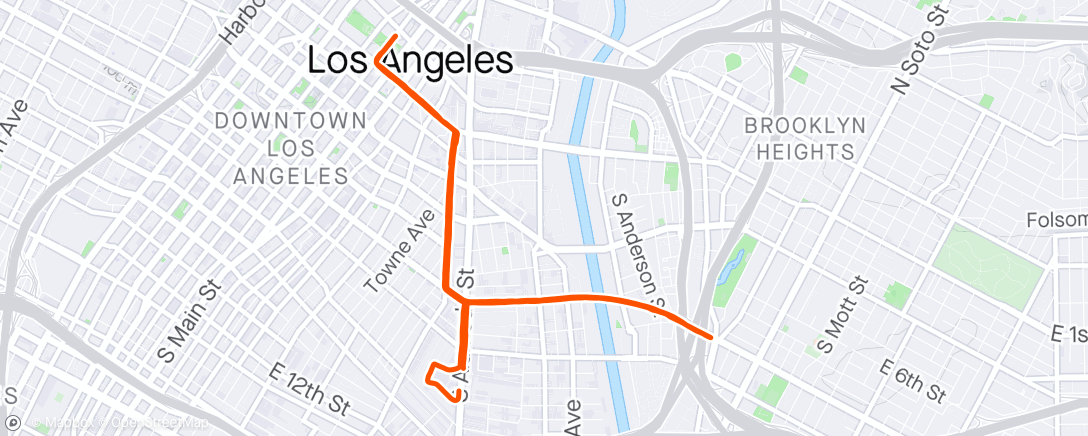 Map of the activity, SUNDAY RUNDAY_LA