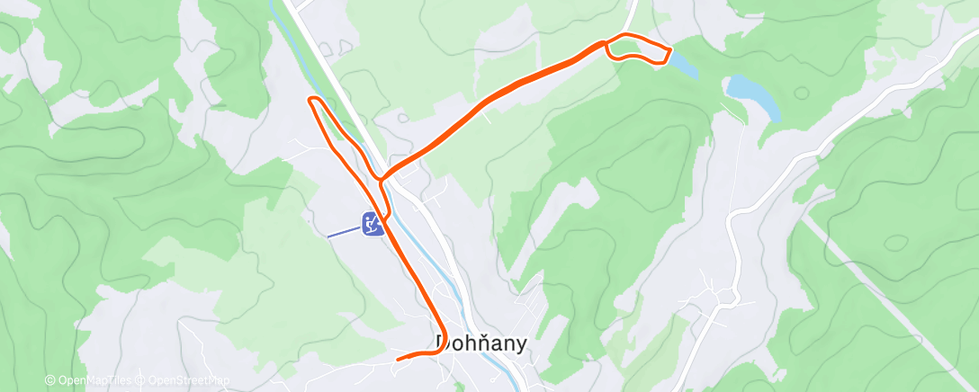 Map of the activity, Morning trail run ☃️🌞