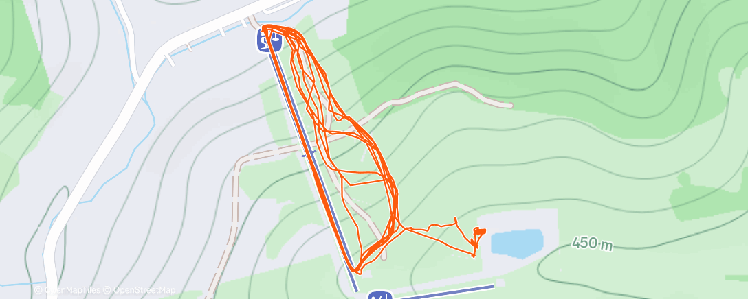 Карта физической активности (Lunch Alpine Ski)