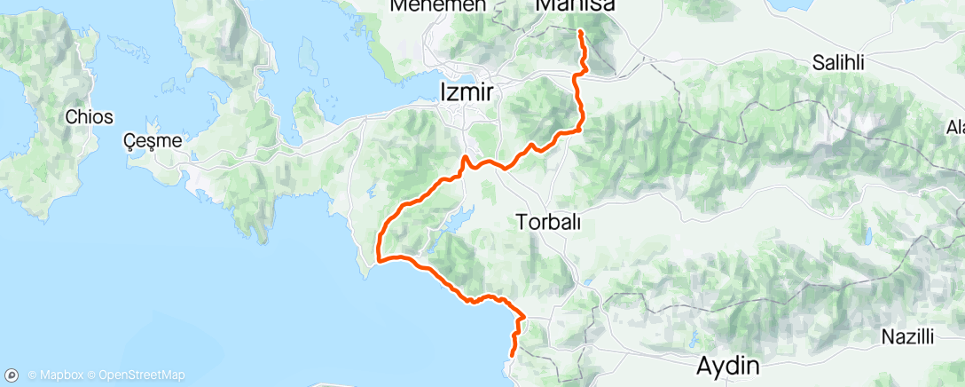 Mapa de la actividad (Tour of turkey 🇹🇷 stage 6)