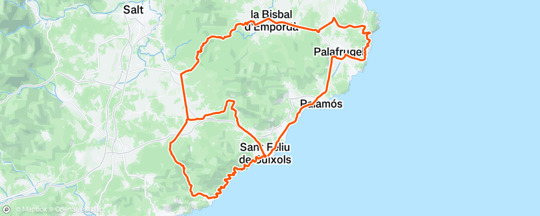 Map of the activity, Volta Catalunya 🇪🇸 #1
