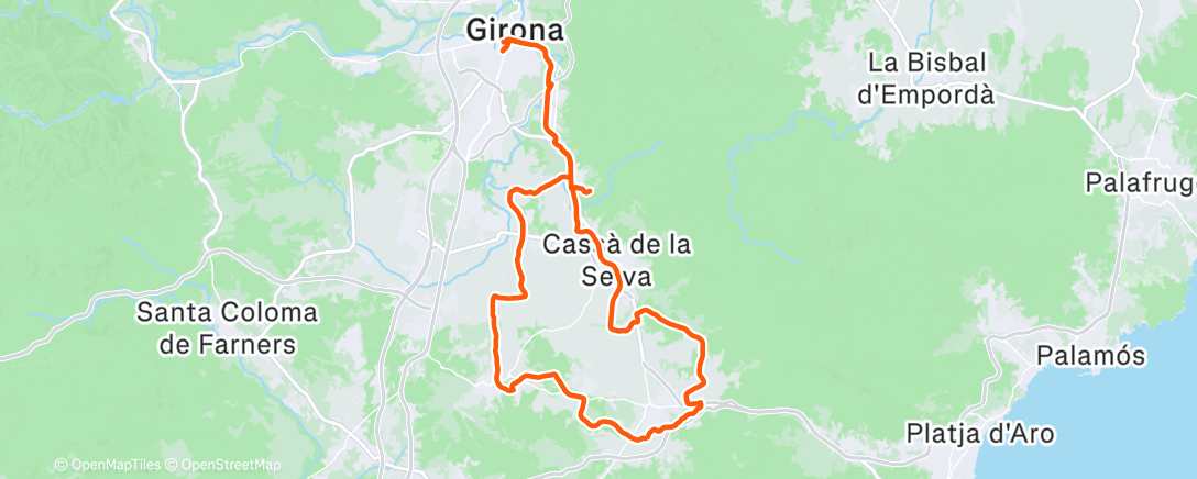 Map of the activity, Morning Ride
