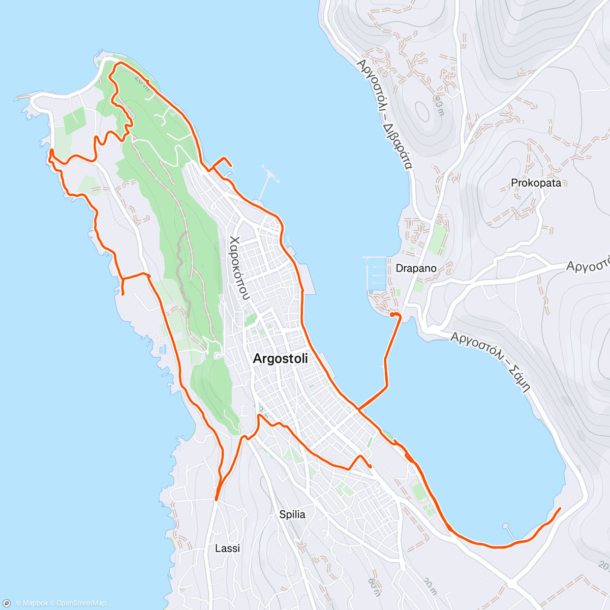Map of the activity, Kokogi is in town 🇬🇷