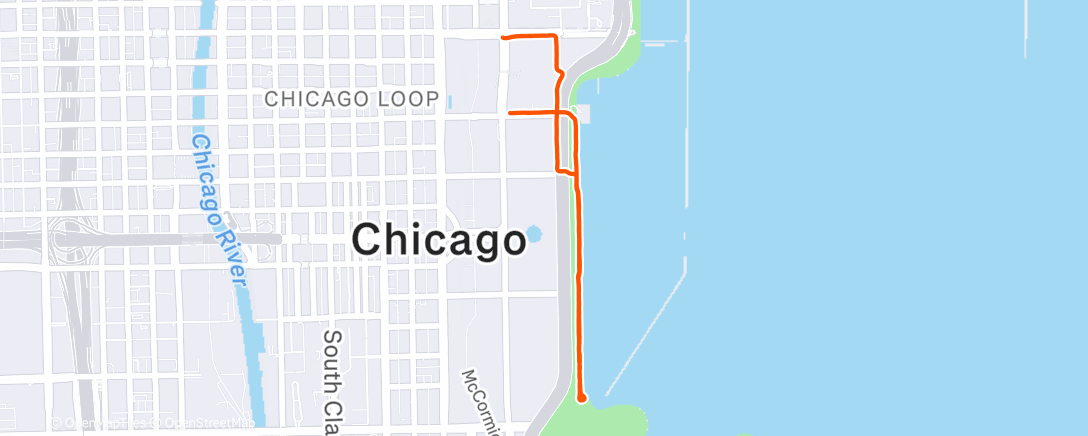 Map of the activity, Morning Run