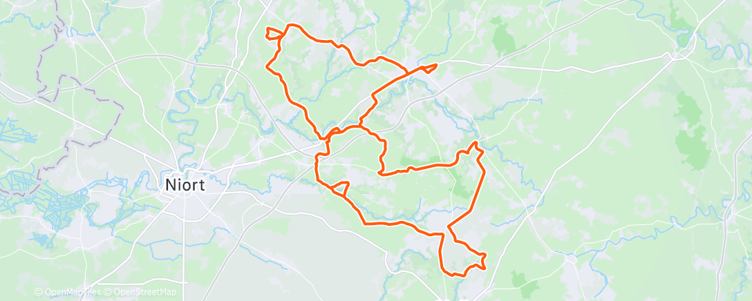 Map of the activity, Sortie vélo le matin