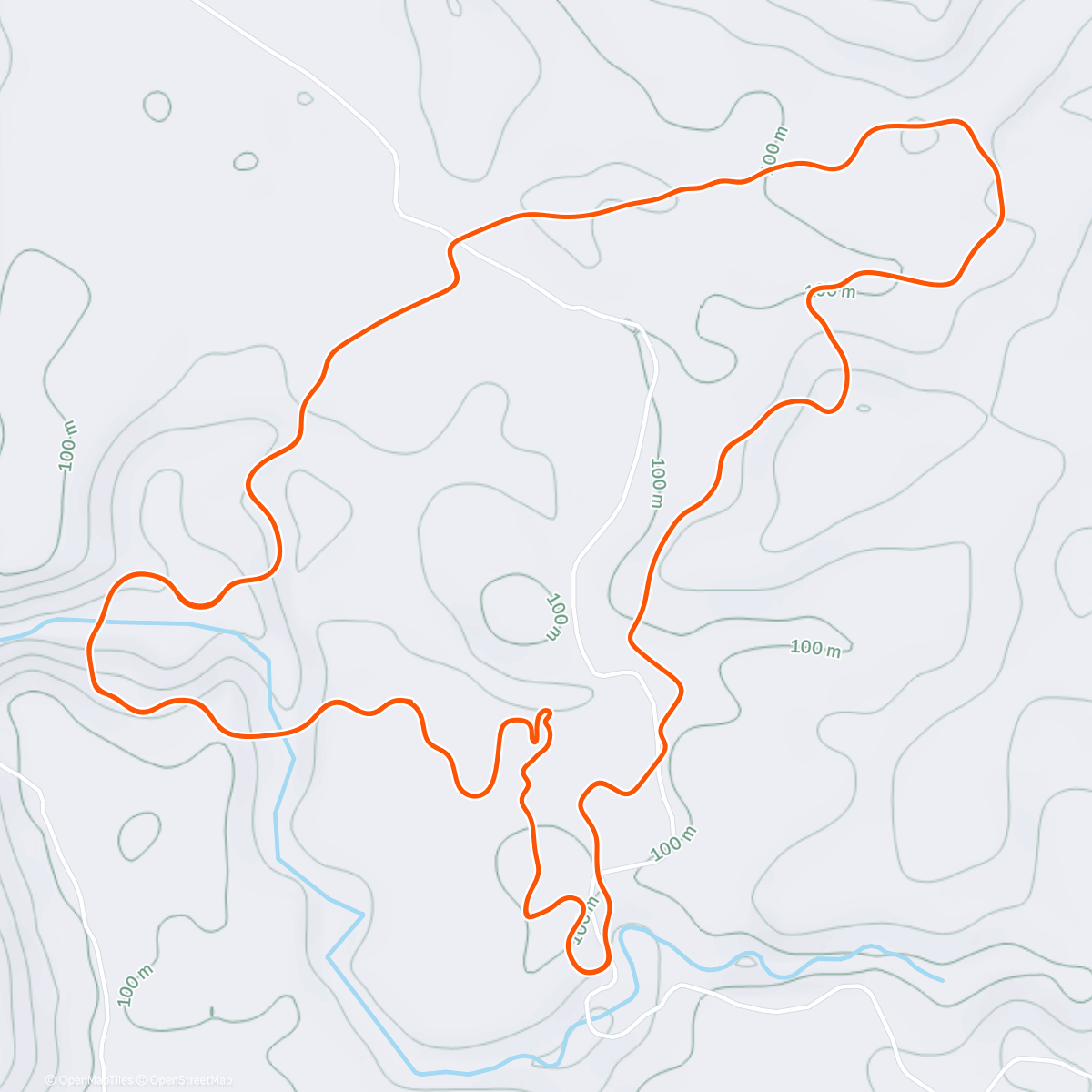 Map of the activity, Zwift - Race:  Team DRAFT Tuesday Race (A) on Three Village Loop in Makuri Islands