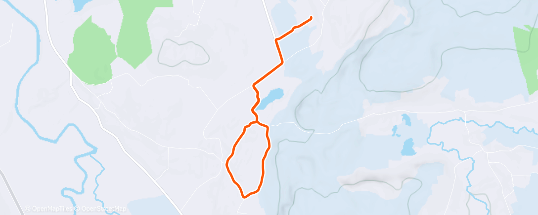 Map of the activity, Short easy run