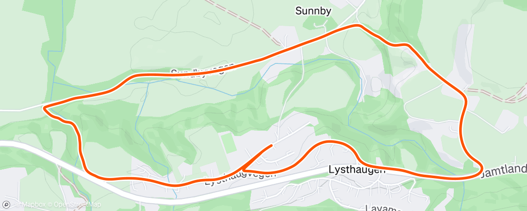 Map of the activity, Morning Run