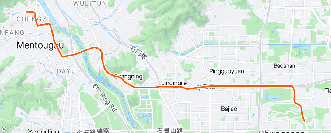 Map of the activity, 晨间骑行 ⛅