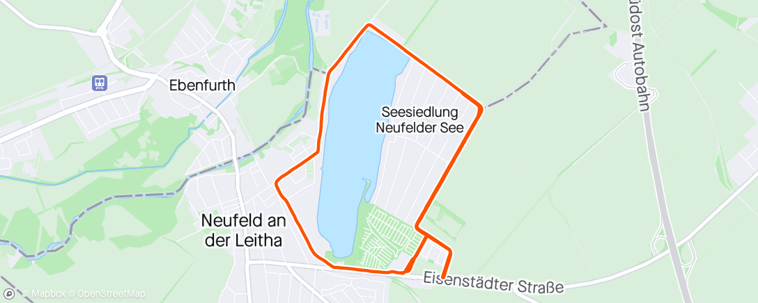 Map of the activity, 2 x 2 + 1  km Motorreinigung ❤️+🫁
