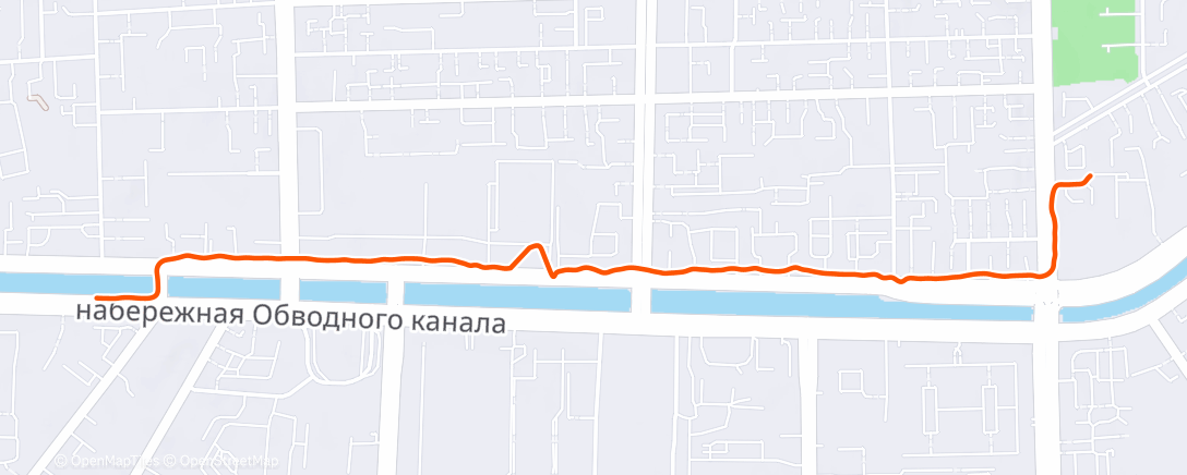 Map of the activity, Полуденная ходьба