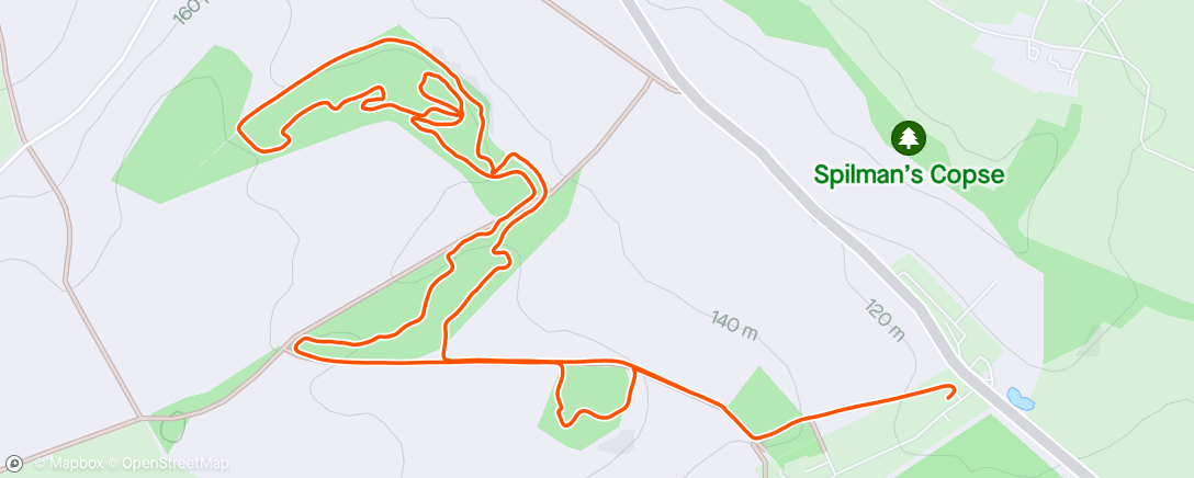 Map of the activity, South XC Rd 2 plus region champs