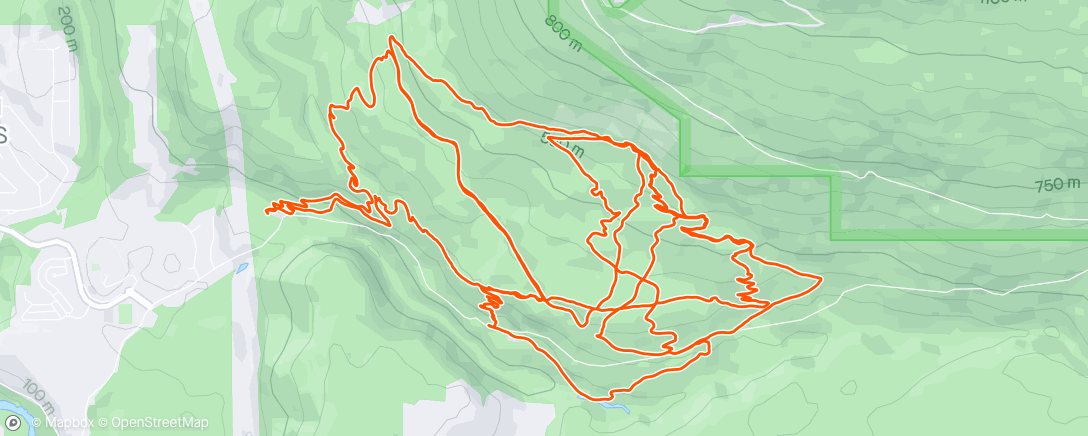 Map of the activity, Squamish - Diamond Head