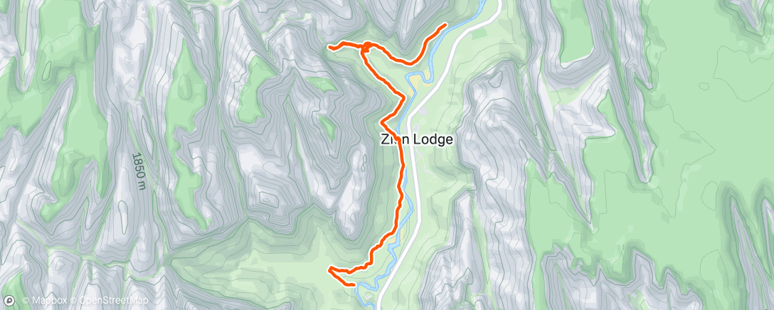 Map of the activity, Morning Hike