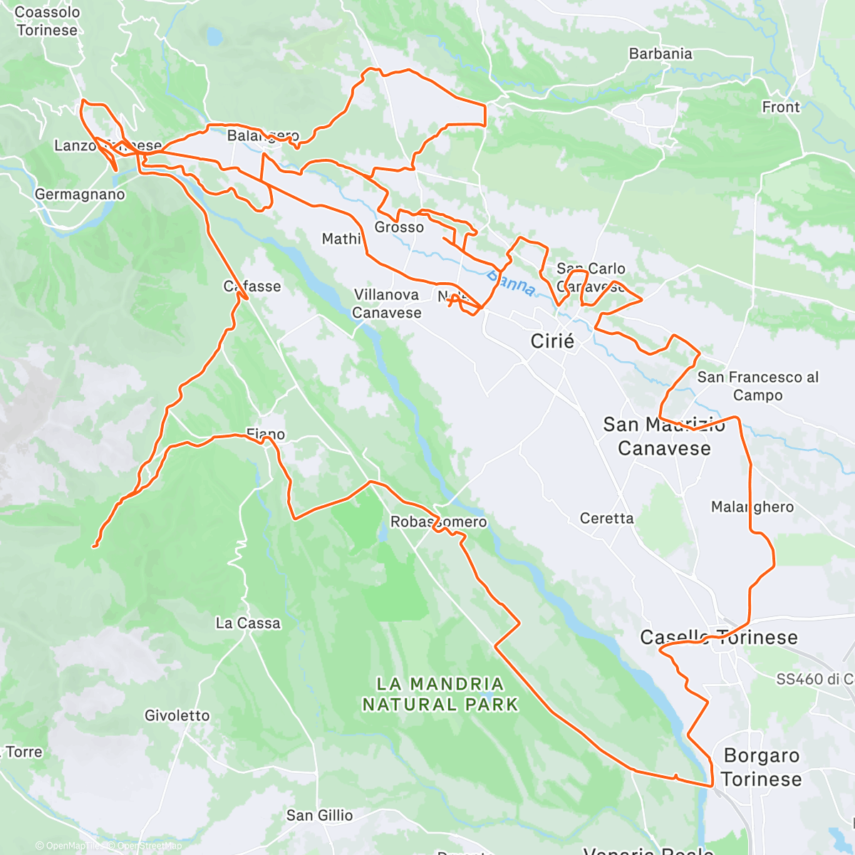 Map of the activity, Ultimo giro autunnale