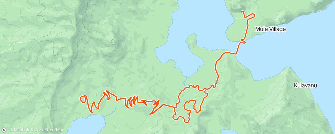 Mapa de la actividad, Zwift - Road to Sky in Watopia