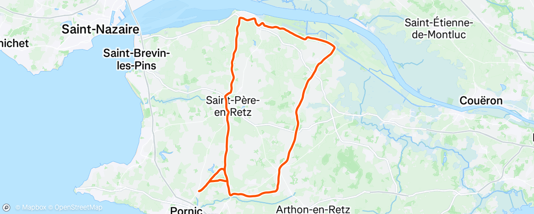 Mapa de la actividad (Sortie vélo le matin)