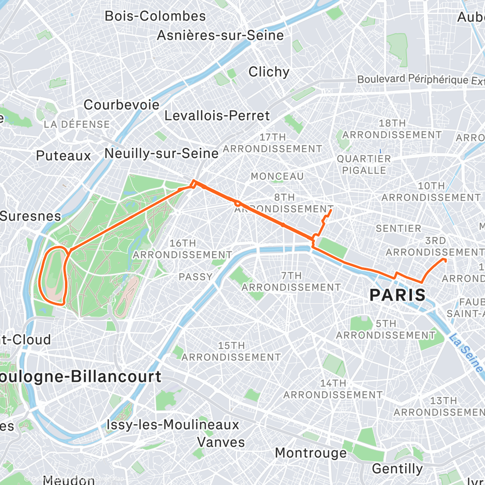 Map of the activity