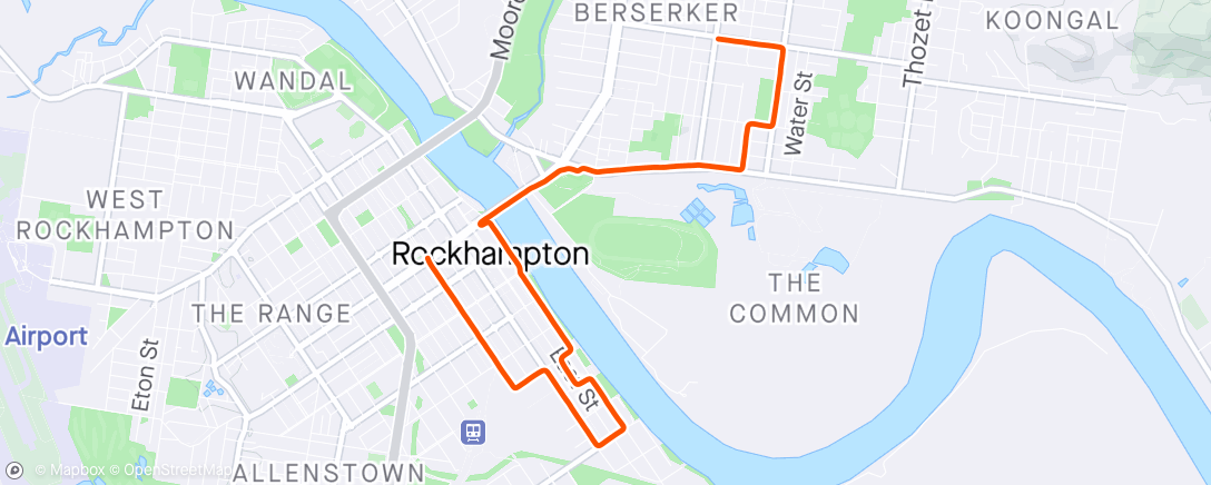Map of the activity, penny farthing ride