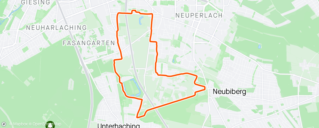 Map of the activity, Easy zone 1 with heavy legs
