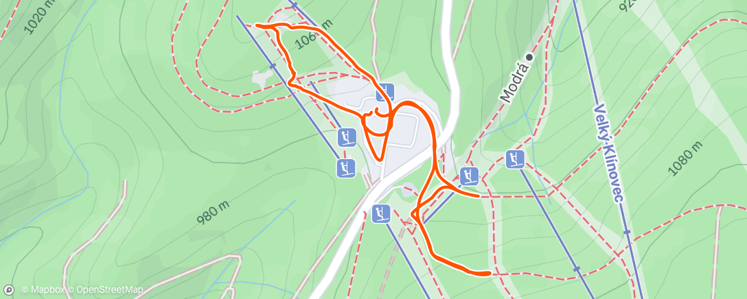 Map of the activity, Rekondiční procházka #4