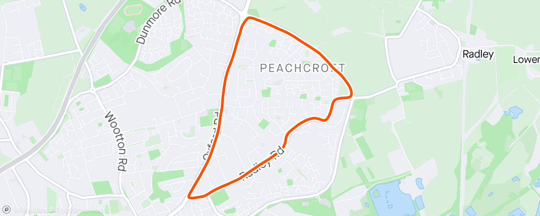 Mapa de la actividad, Trad 5 km loop