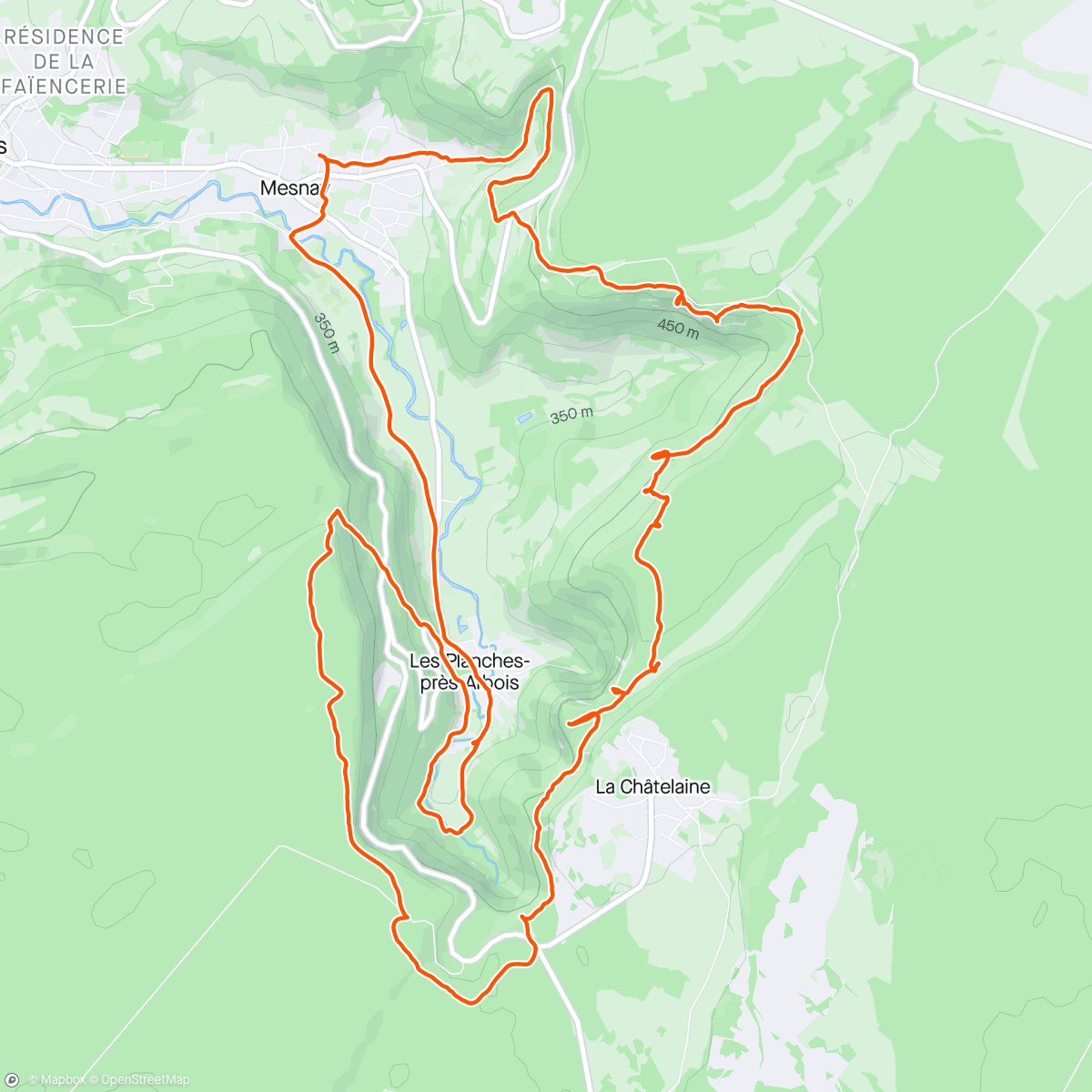 Mapa de la actividad (Reculée des Planches  - ☀️)