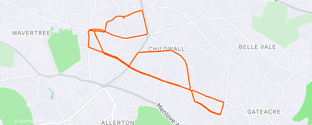 Map of the activity, Boxing Day - LR 3