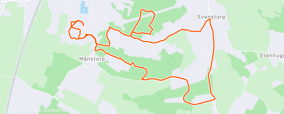 Карта физической активности (Evening Run)