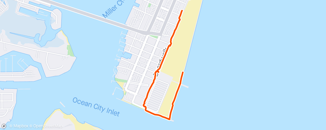Map of the activity, On the Boardwalk