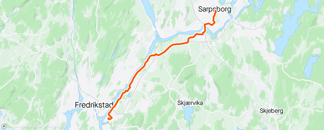 Map of the activity, Glommaløpet