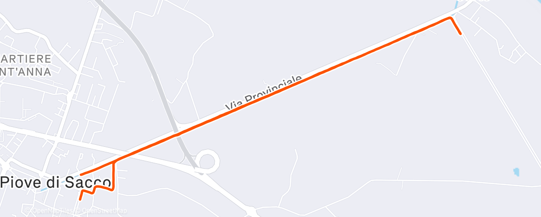 Map of the activity, Corsa mattutina