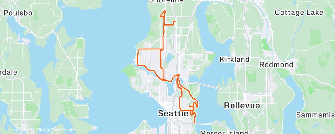 Карта физической активности (Cycling)