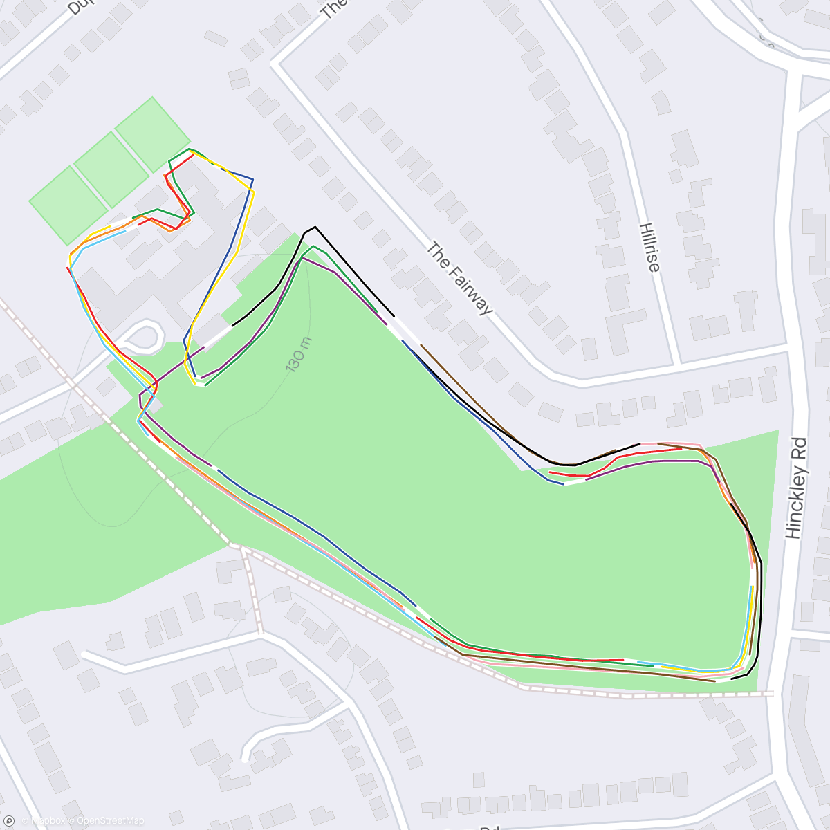 Map of the activity, Hastings High School Parkrun #203 🏞️🎨
