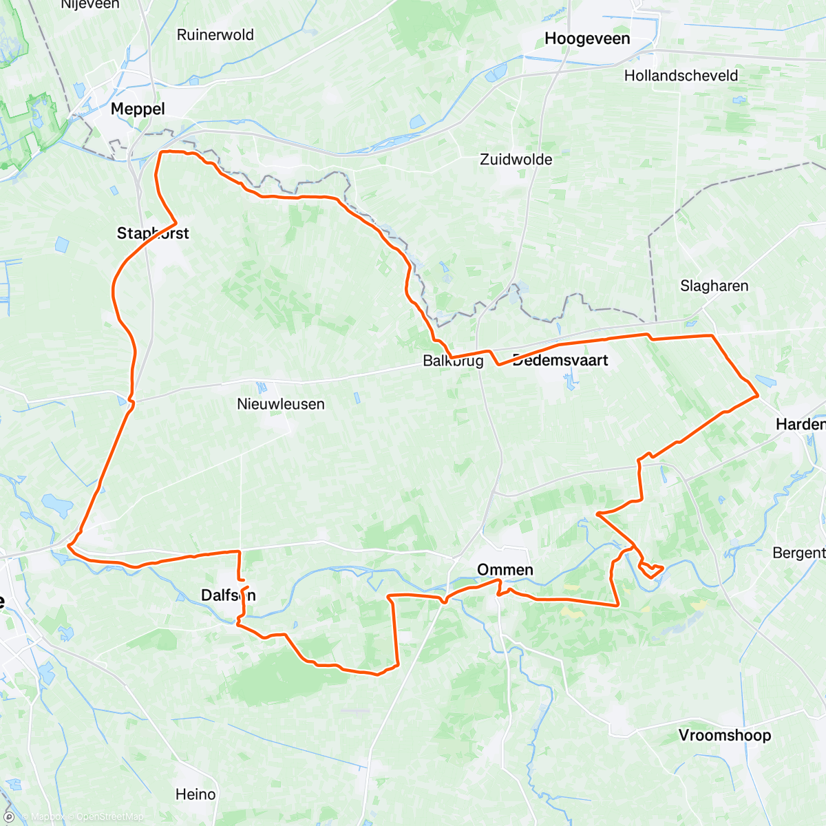 Mapa de la actividad (JOIN Cycling - 2 sets 5x 3 min omslagpunt 💯✅)