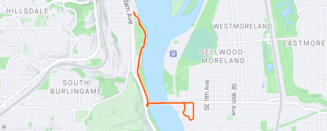 Map of the activity, Zoey nap strike = stroller miles/nap