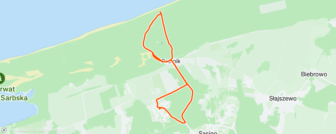 Map of the activity, Stilo - Strand und Leuchtturm