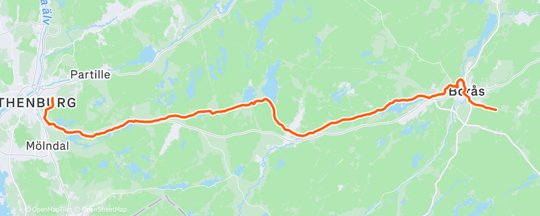 Map of the activity, Morning Ride