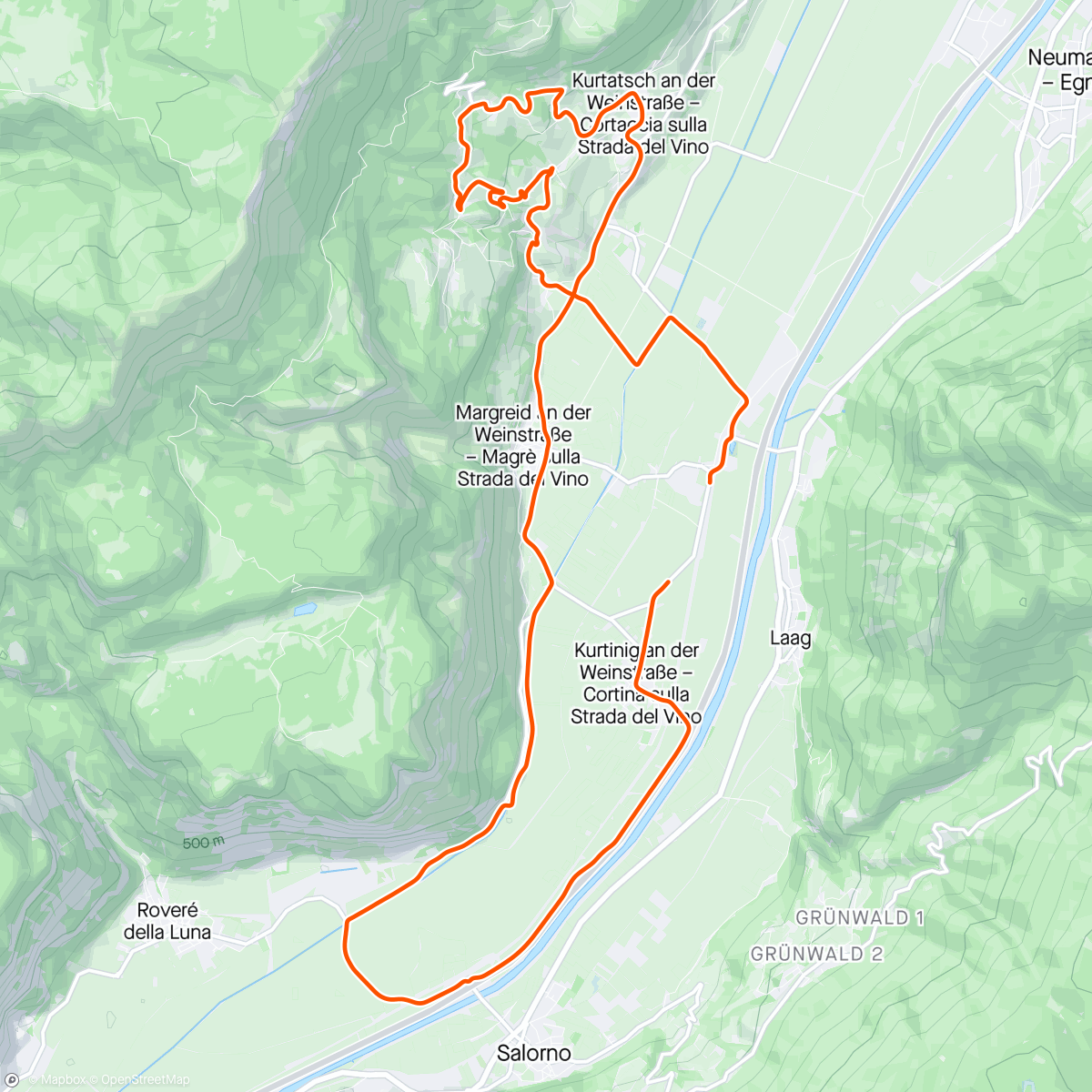 Karte der Aktivität „ROUVY - Tour of the Alps 2024 | Stage 1 - Lafot”