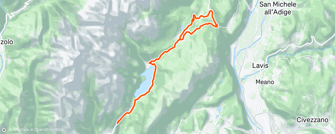 Map of the activity, Afternoon Ride