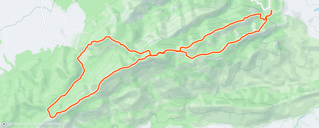 Mapa de la actividad (Carrera de montaña matutina)