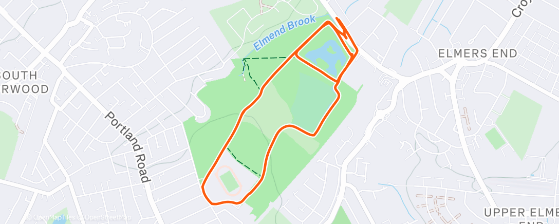 Карта физической активности (Afternoon Run)