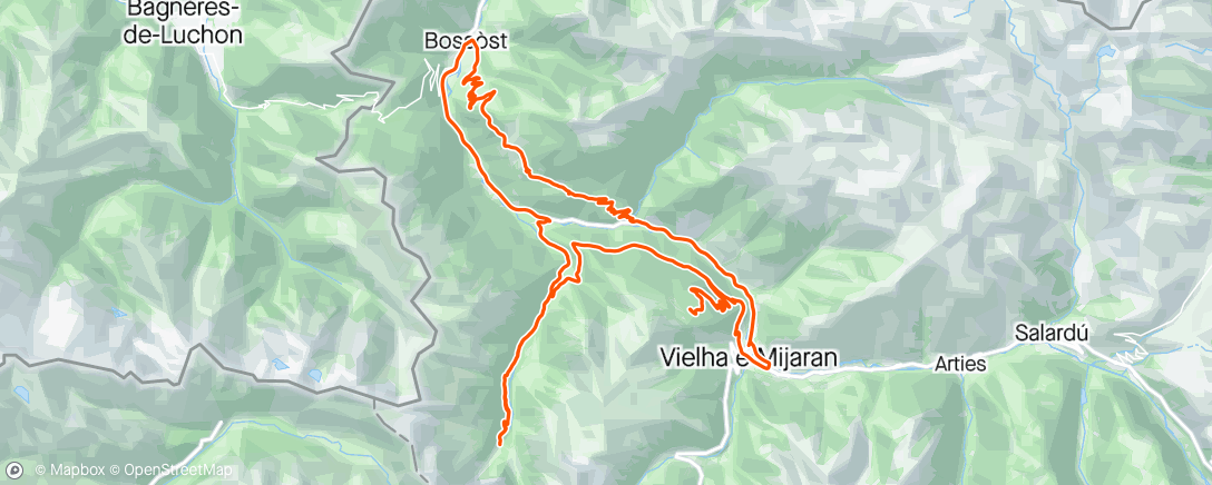 Map of the activity, Congeler dans les Pyrénées