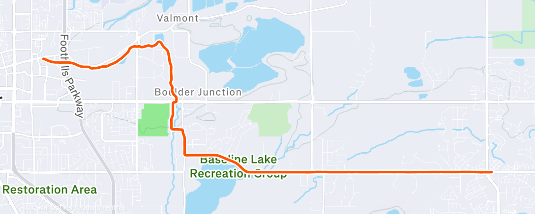 Карта физической активности (Afternoon Ride)