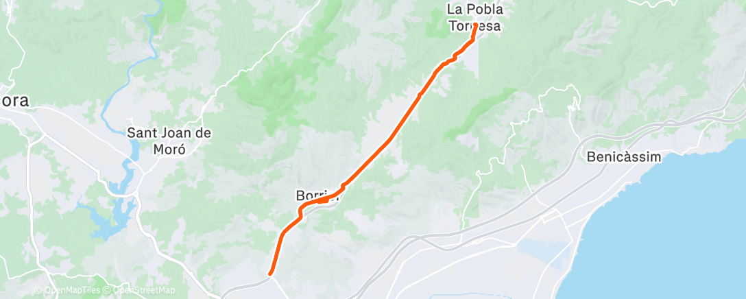 Карта физической активности (Bicicleta a la hora del almuerzo)