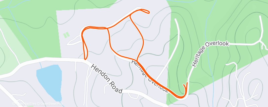 Map of the activity, Walking Layla