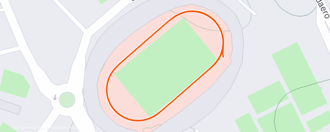 Map of the activity, Evening Run