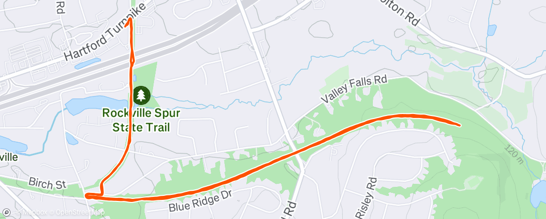 Map of the activity, Thursday Rise & Shine