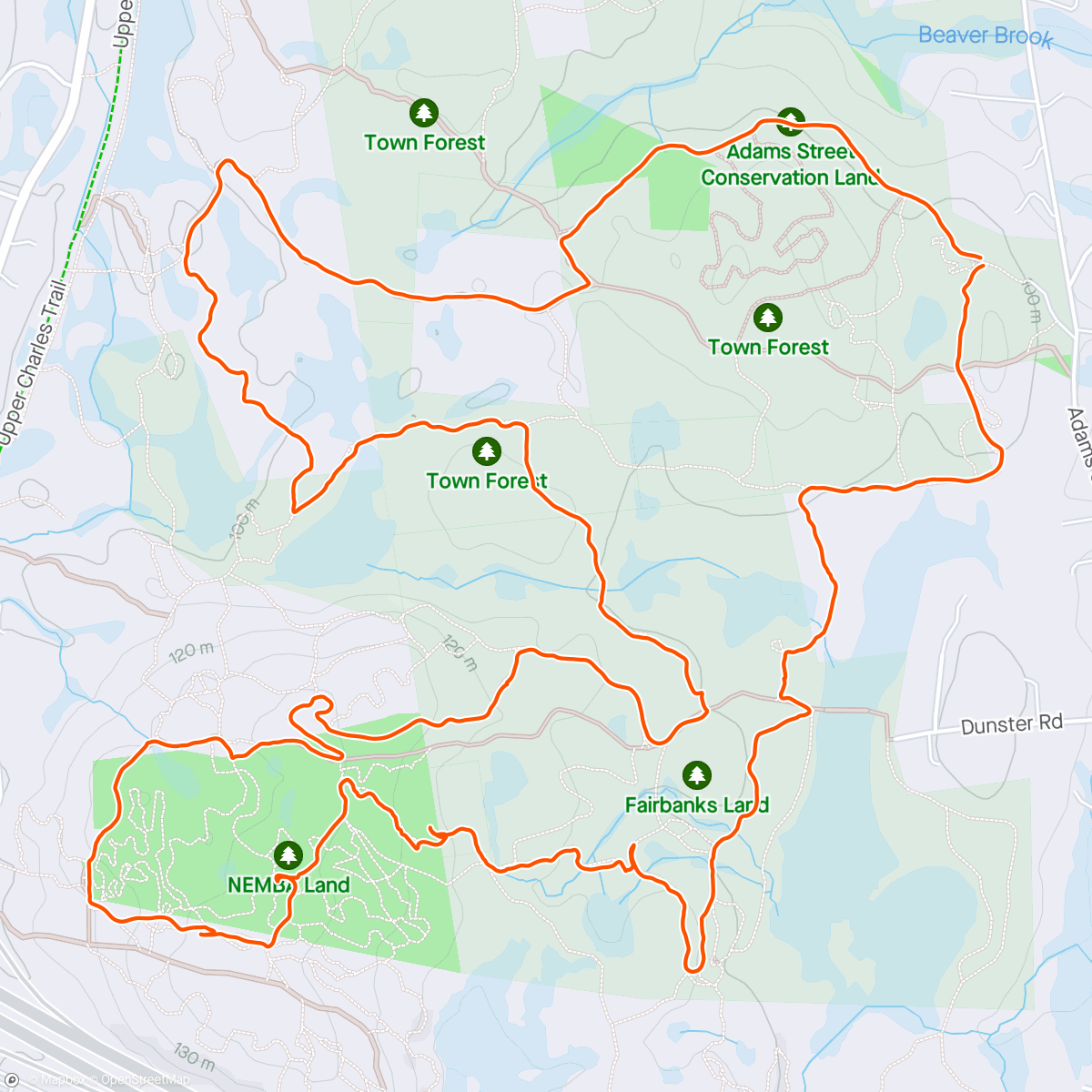 Map of the activity, NEMBA Vietnam Trails