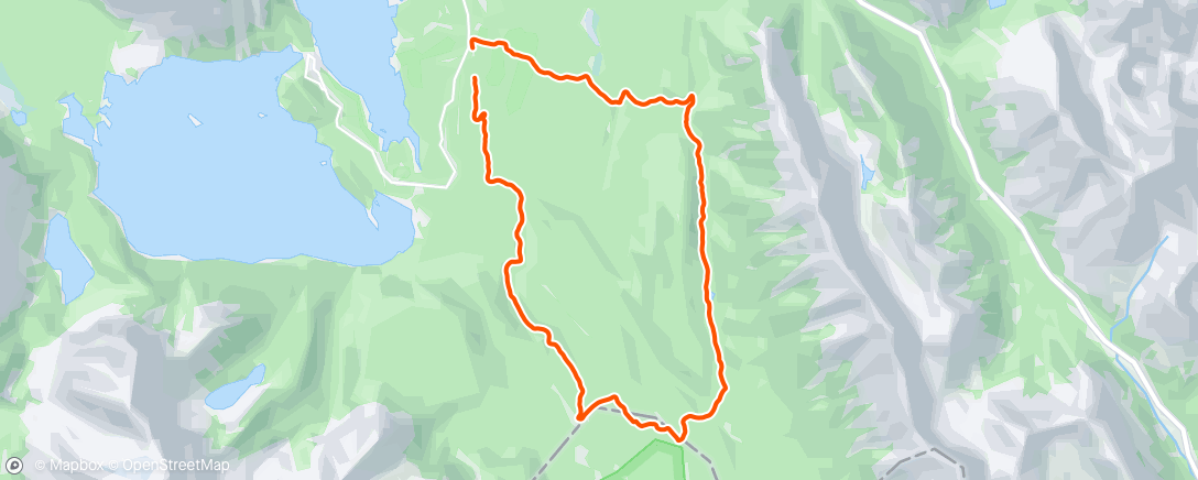 Map of the activity, 18 km toddle around PLPP